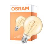 Osram Vintage 1906 LED E27 Globe Filament Heart Gold 8W 806lm - 922 Extra Warm White | Best Colour Rendering - Dimmable - Replaces 60W