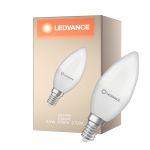 Ledvance Classic LED E14 Candle Frosted 4.9W 470lm - 827 Extra Warm White | Replaces 40W