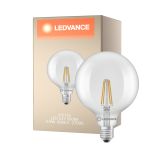 Ledvance Classic LED Globe LED E27 Globe Filament Clear 5.9W 806lm - 827 Extra Warm White | Replaces 60W