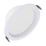 Ledvance LED Downlight Comfort Opal Aluminium White 18W 2160lm 180D - 930-940 CCT | 160mm - Cutout 150mm - IP44 - Best Colour Rendering - Zigbee Dimmable 