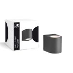 D'Lite Wall Light Vossem Aluminium Black | IP54 - Suitable For 1x GU10