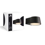 D'Lite Wall Light Lira Black 7W 600lm 830 Warm White | IP54