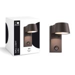 D'Lite Wall Light Lira Black 7W 600lm 830 Warm White | IP54 - Motion Sensor