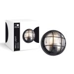 D'Lite Wall Light Ecco Black Round | IP54 - Suitable for 1x E27