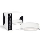 D'Lite Ceiling Light Lunelle 50cm Textile White | Suitable for 3x E27 