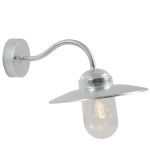 Nordlux Luxembourg Wall Light Steel and Glass Grey - Seaside | IP54 - Suitable for E27