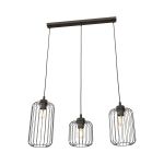 Emibig Pendant Vander Steel Black | Suitable for 3x E27 - Max 15W