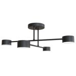 Emibig Ceiling Light Halo Steel Black | Suitable for 4x GX53 - Max 8W