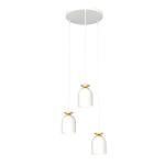 Emibig Pendant Target Steel White | Suitable for 3x E27 - Max 15W