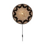 Good&Mojo Wall Light Andros Black/Natural | Suitable for 1x E27 