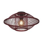 Good&Mojo Ceiling Light Maui Bamboo Burgundy S | Suitable for 1x E27 