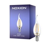 Noxion Lucent LED E14 Bent-tip Candle Filament Clear 2.5W 250lm - 827 Extra Warm White | Replaces 25W