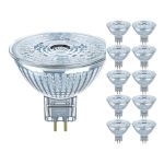 Multipack 10x Osram Performance LED Spot Reflector GU5.3 MR16 5W 345lm 36D - 927 Extra Warm White | Best Colour Rendering - Dimmable - Replaces 35W