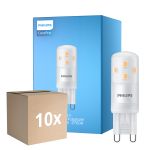 Multipack 10x Philips CorePro LED Capsule G9 Frosted 2.7W 300lm - 827 Extra Warm White | Dimmable - Replaces 25W