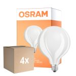 Multipack 4x Osram Classic LED E27 Globe Filament Frosted 17W 2452lm - 840 Cool White | Replaces 150W