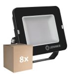 Multipack 8x Ledvance LED Floodlight Compact Black 50W 5000lm 100D - 840 Cool White | IP65 - Symmetrical 
