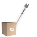 Multipack 8x Osram LED Tube T8 Fluora (EM/Mains) Standard Output 15W 1150lm - 825 Extra Warm White | 120cm - Replaces 36W