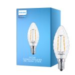 Philips Corepro LED Candle E14 Twisted Candle Filament Clear 2W 250lm - 827 Extra Warm White | Replaces 25W