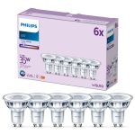 Multipack 6x Philips LED Spot GU10 PAR16 4W 275lm 36D - 840 Cool White