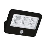 Eglo Wall Light Gavello Black 840 Cool White | IP54 - Motion Sensor