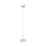 Eglo Floor Lamp Roccanova-L Steel White 2W 270lm - 830 Warm White | IP44 - Touch Dimmable - USB-C