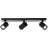 Brilliant Marty Ceiling Light Aluminium Sandy Black 15W 1050lm - 830 Warm White | Incl. 3x GU10