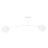 Emibig Ceiling Light Pregos Steel White | Suitable for 2x E14 - Max 10W