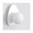 Emibig Wall Light Ovo Steel White | Suitable for 1x G9 - Max 8W