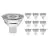 Multipack 10x Noxion LED Spot GU5.3 MR16 4.4W 345lm 60D - 827 Extra Warm White | Dimmable - Replaces 35W
