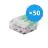 Multipack 50x Lever Wire Connector | Universal | 3 Wires | 0.2-4.0MM²