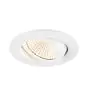 SLV New Tria 68 Spot Aluminium White Round 8.3W 705lm 60D - 927 Extra Warm White | Cutout 68mm -  Best Colour Rendering - Dimmable 