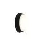 Ansell LED Bulkhead Helder Circular Plain Black 12.5W 1058lm - 830-840-865 CCT | 215mm - IP54 - Motion and Light Sensor