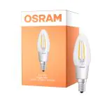 Osram Superstar Classic LED E14 Candle Filament Clear 4W 470lm - 822-827 Dim To Warm | Dimmable - Replaces 40W
