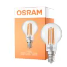Osram Classic LED E14 Ball Filament Clear 2.2W 470lm - 840 Cool White | Replaces 40W
