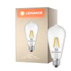 Ledvance Classic LED E27 Pear Filament Clear 3.4W 470lm - 827 Extra Warm White | Replaces 40W