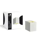 D'Lite Wall Light Vrebos Aluminium White | IP56 - Suitable For 1x GU10 