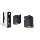 D'Lite Ceiling Light Kubo Aluminium Black Tiltable and Rotatable | IP20 - Suitable for 1x GU10