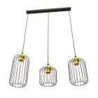 Emibig Pendant Vander Steel Black | Suitable for 3x E27 - Max 15W