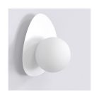 Emibig Wall Light Ovo Steel White | Suitable for 1x G9 - Max 8W
