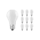Multipack 10x Osram CLASSIC LED E27 Pear Filament Frosted 11W 1521lm - 827 Extra Warm White | Dimmable - Replaces 100W
