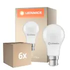 Multipack 6x Ledvance Performance LED Bulb B22d Pear Frosted 8.5W 806lm - 827 Extra Warm White|Replaces 60W