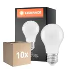 Multipack 10x Ledvance Classic LED E27 Pear Frosted 4.9W 470lm - 827 Extra Warm White | Replaces 40W