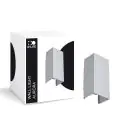 D'Lite Wall Light Aurora Aluminium Silver Up & Down 6.5W 500lm - 830-840 CCT | IP54