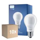 Multipack 10x Philips Classic LED Bulb E27 Pear Frosted 4.5W 470lm - 827 Extra Warm White | Replaces 40W