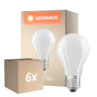 Multipack 6x Osram Classic LED E27 Pear Filament Frosted 11W 1521lm - 840 Cool White | Dimmable - Replaces 100W