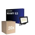 Multipack 20x Noxion LED Floodlight Beamy G3.1 Black 50W 5500lm 110D - 830 Warm White | IP65 - Symmetrical 