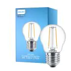 Philips Corepro LED Lustre E27 Ball Filament Clear 2W 250lm - 827 Extra Warm White | Replaces 25W