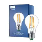 Philips Master Ultra Efficient LED E27 Pear Filament Clear 4W 840lm - 827 Extra Warm White | Dimmable - Replaces 60W