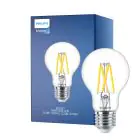 Philips Master LED E27 Pear Filament Clear 3.4W 470lm - 922-927 Dim To Warm | Best Colour Rendering - Dimmable - Replaces 40W