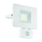 Eglo Wall Light Faedo 3 Aluminium White 21W 2300lm - 850 Cool White | IP44 - Motion Sensor